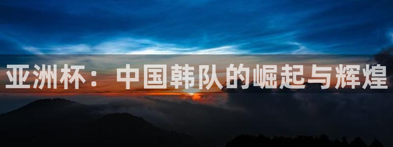 世界杯欧洲区预选赛：亚洲杯：中国韩队的崛起与辉煌
